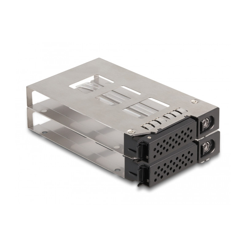 Delock Slim Bay Wechselrahmen für 2 x 2.5″ U.2 NVMe SSD mit 5.25″ Rahmen