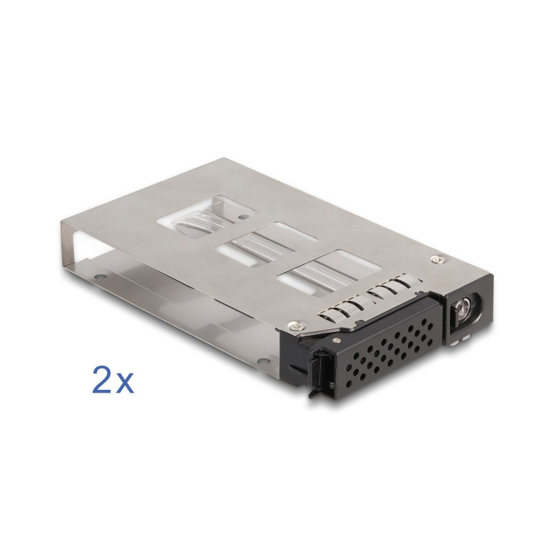Delock Slim Bay Wechselrahmen für 2 x 2.5″ U.2 NVMe SSD