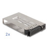 Delock Slim Bay Wechselrahmen für 2 x 2.5″ U.2 NVMe SSD