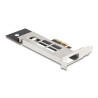 Delock Wechselrahmen PCI Express Karte für 1 x M.2 NVMe SSD - Low Profile Formfaktor