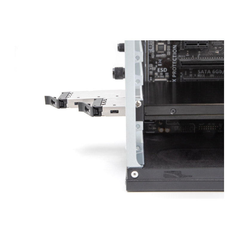 Delock PCI Express x16 Karte Wechselrahmen für 2 x M.2 NVMe SSD - Bifurcation