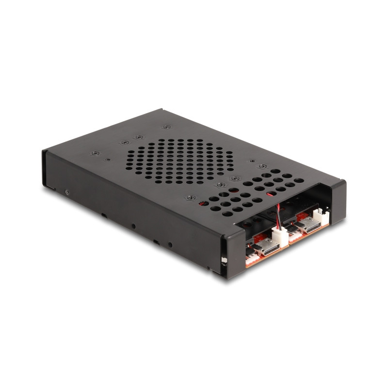 Delock 3.5″ Wechselrahmen für 2 x M.2 NVMe SSD mit OcuLink SFF-8612 Anschluss
