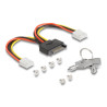 Delock 3.5″ Wechselrahmen für 2 x M.2 NVMe SSD mit OcuLink SFF-8612 Anschluss