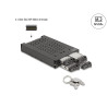 Delock 3.5″ Wechselrahmen für 4 x M.2 NVMe SSD mit Slim SAS SFF-8654 Anschluss