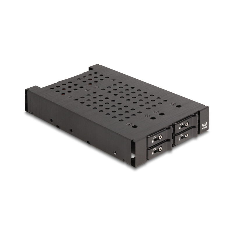 Delock 3.5″ Wechselrahmen für 4 x M.2 NVMe SSD mit Slim SAS SFF-8654 Anschluss