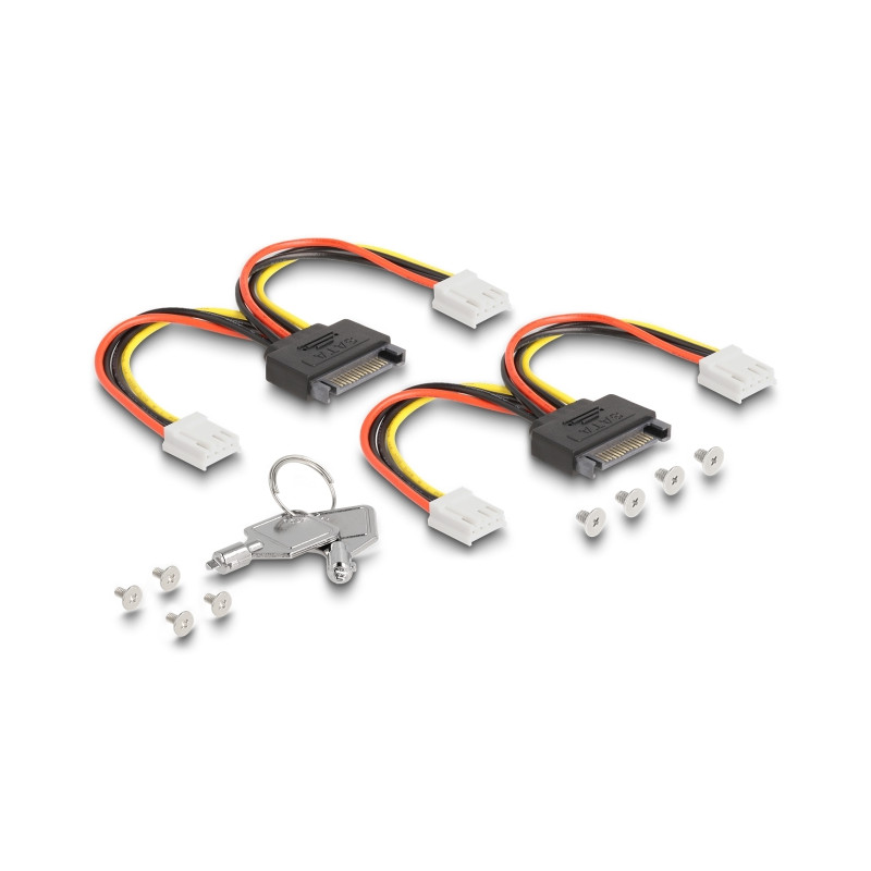 Delock 3.5″ Wechselrahmen für 4 x M.2 NVMe SSD mit Slim SAS SFF-8654 Anschluss