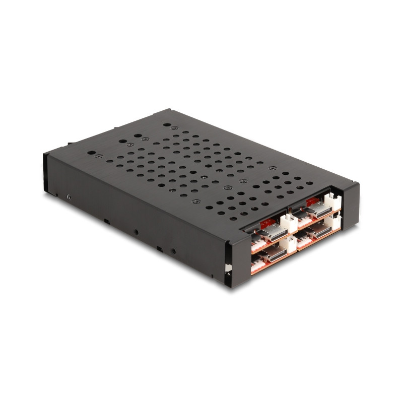 Delock 3.5″ Wechselrahmen für 4 x M.2 NVMe SSD mit OcuLink SFF-8612 Anschluss