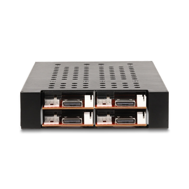 Delock 3.5″ Wechselrahmen für 4 x M.2 NVMe SSD mit OcuLink SFF-8612 Anschluss