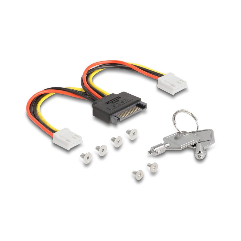 Delock 3.5″ Wechselrahmen für 2 x M.2 NVMe SSD mit Slim SAS SFF-8654 Anschluss