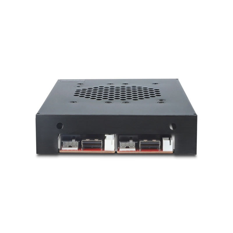 Delock 3.5″ Wechselrahmen für 2 x M.2 NVMe SSD mit Slim SAS SFF-8654 Anschluss