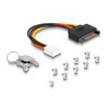 Delock Slim Bay Wechselrahmen für 4 x M.2 NVMe SSD mit Slim SAS SFF-8654 Anschluss