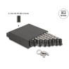 Delock 5.25″ Wechselrahmen für 8 x M.2 NVMe SSD mit Slim SAS SFF-8654 Anschluss