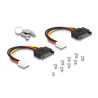 Delock 5.25″ Wechselrahmen für 8 x M.2 NVMe SSD mit Slim SAS SFF-8654 Anschluss