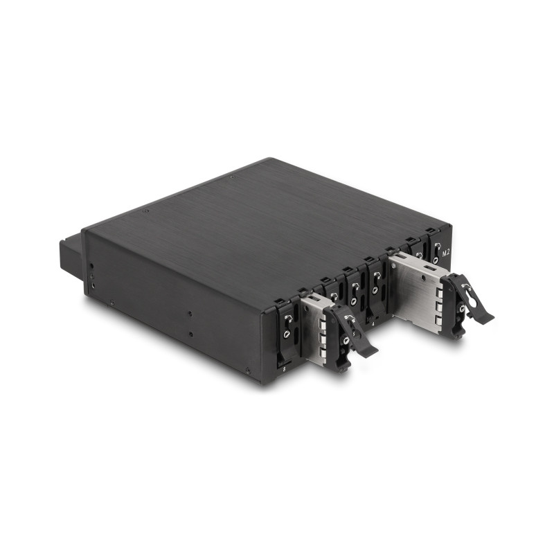 Delock 5.25″ Wechselrahmen für 8 x M.2 NVMe SSD mit Slim SAS SFF-8654 Anschluss