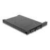 Delock Wechselrahmen für 2 x M.2 NMVe SSD mit SFF-8654 Anschluss für 12,7 mm Slim ODD Schacht