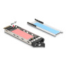 Delock Wechselrahmen für 2 x M.2 NMVe SSD mit SFF-8654 Anschluss für 12,7 mm Slim ODD Schacht