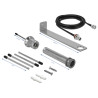 Delock LPWAN 868 MHz Antenne TNC Buchse 3 dBi omnidirektional starr mit Anschlusskabel RG-58 C/U 3 m Wandmontage outdoor silber
