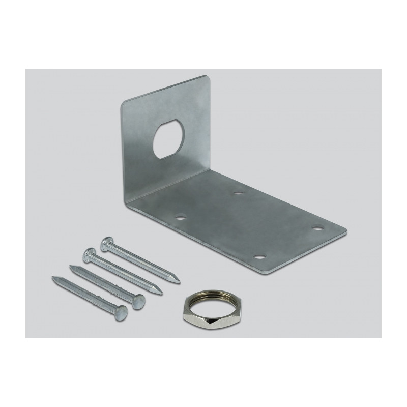 Delock LPWAN 890 - 960 MHz Antenne N Buchse 3,5 dBi omnidirektional starr Wandmontage outdoor grau