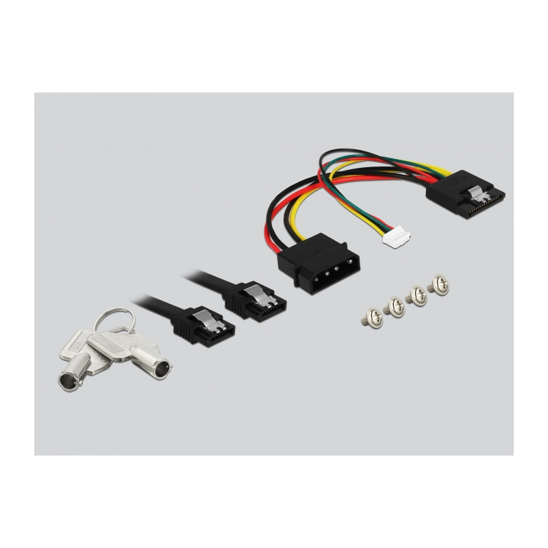 Delock 5.25″ Wechselrahmen für 1 x 3.5″ SATA HDD
