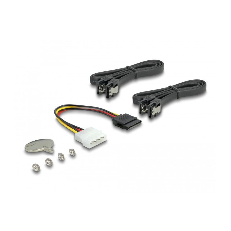 Delock 5.25″ Wechselrahmen für 1 x 2.5″ + 1 x 3.5″ SATA HDD + 2 x USB 3.0 Ports