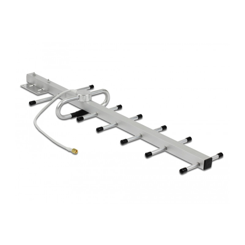 Delock LPWAN 806 - 896 MHz Yagi Antenne SMA Stecker 10 dBi starr direktional Wand- und Mastmontage outdoor