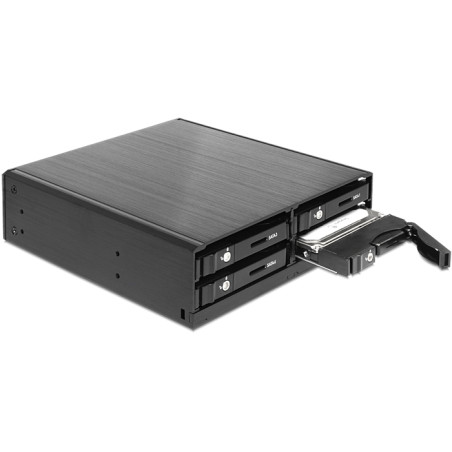 Delock 5.25″ Wechselrahmen für 4 x 2.5″ SATA HDD / SSD