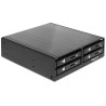 Delock 5.25″ Wechselrahmen für 4 x 2.5″ SATA HDD / SSD