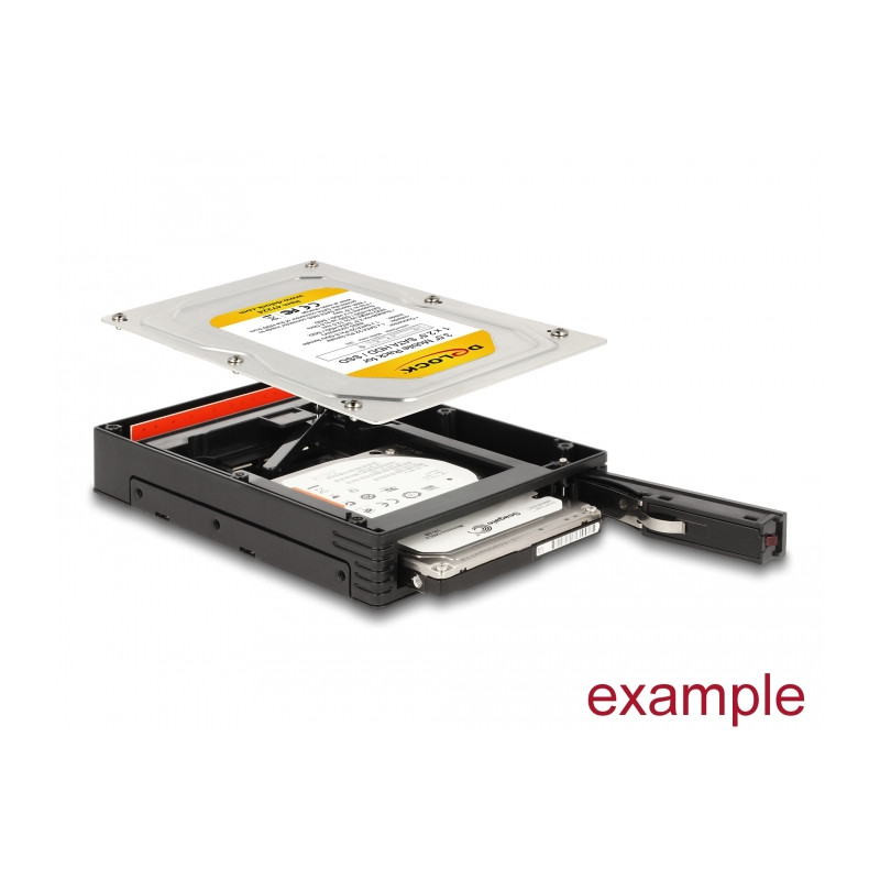 Delock 3.5″ Wechselrahmen für 1 x 2.5″ SATA HDD / SSD