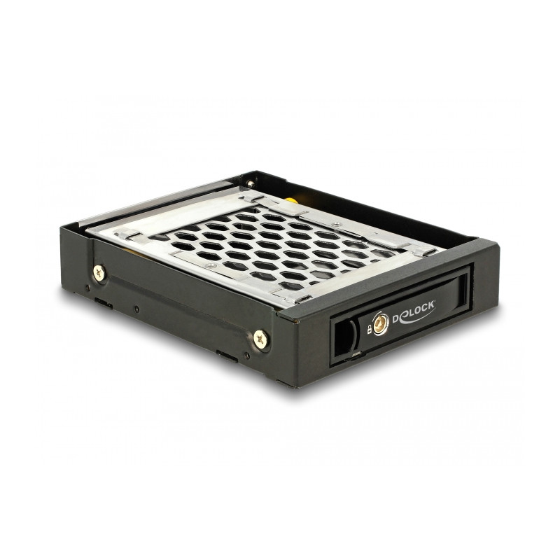 Delock 3.5″ Wechselrahmen für 1 x 2.5″ SATA / SAS HDD / SSD mit Vibrationsschutz