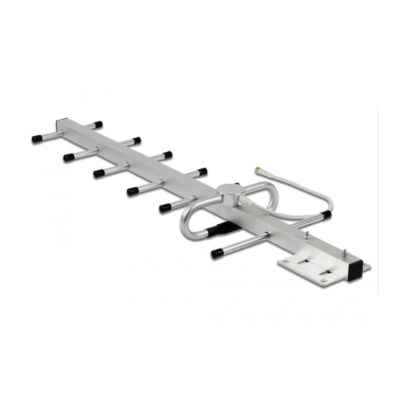 Delock LPWAN 806 - 896 MHz Yagi Antenne SMA Stecker 10 dBi starr direktional Wand- und Mastmontage outdoor