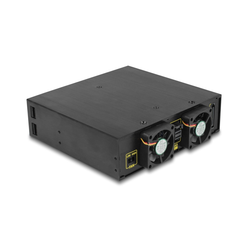 Delock 5.25″ Wechselrahmen für 4 x 2.5″ SATA / SAS HDD / SSD 12 Gb/s