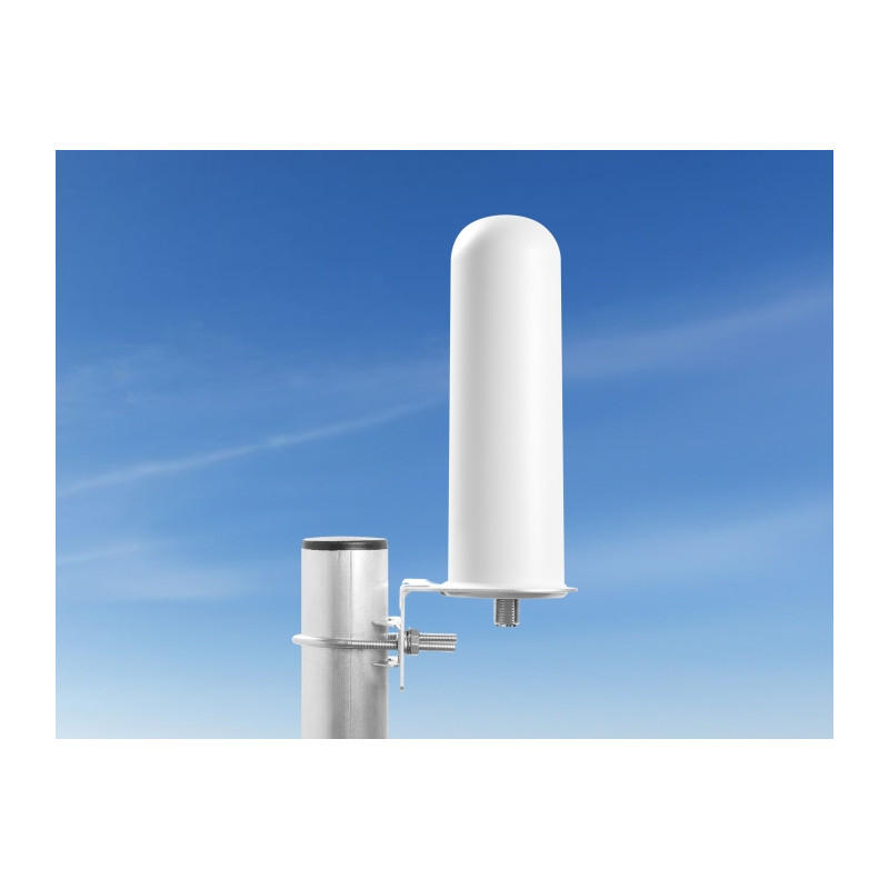 Delock LTE Antenne N Buchse 4 - 6 dBi 22 cm omnidirektional starr Wand- und Mastmontage weiß outdoor