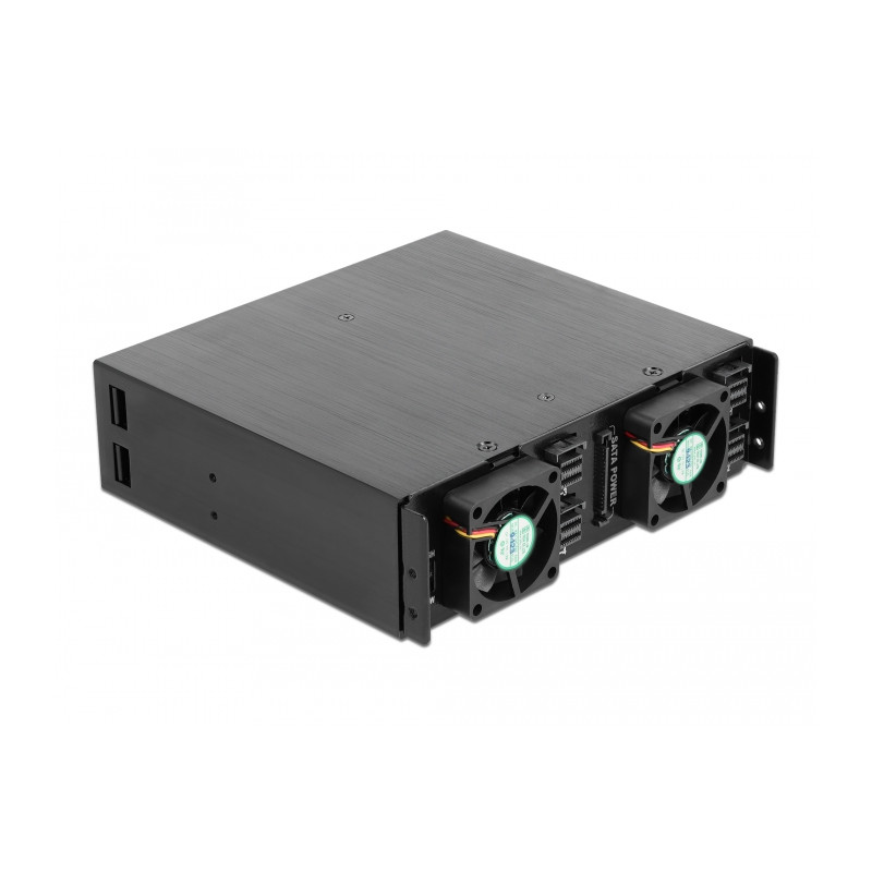 Delock 5.25″ Wechselrahmen für 4 x 2.5″ U.2 NVMe SSD mit abschließbaren Trays