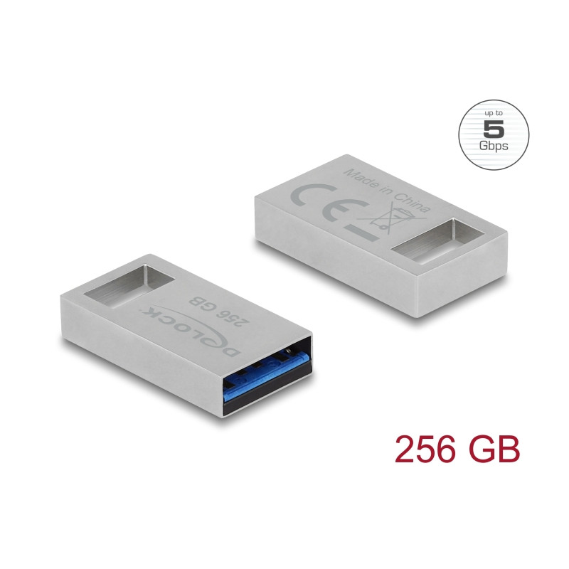 Delock USB 5 Gbps Speicherstick 256 GB - Metallgehäuse