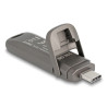 Delock USB 20 Gbps USB-C™ Speicherstick 256 GB, Lesegeschwindigkeit 1980 MB/s - Metallgehäuse