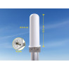 Delock LTE Antenne N Buchse 4 - 6 dBi 22 cm omnidirektional starr Wand- und Mastmontage weiß outdoor