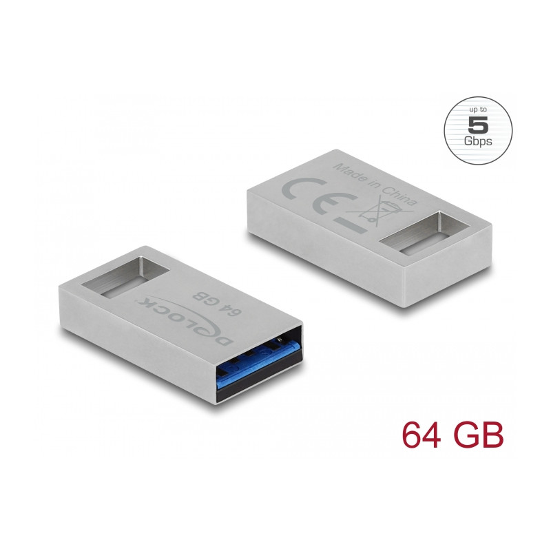 Delock USB 5 Gbps Speicherstick 64 GB - Metallgehäuse