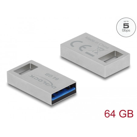 Delock USB 5 Gbps Speicherstick 64 GB - Metallgehäuse