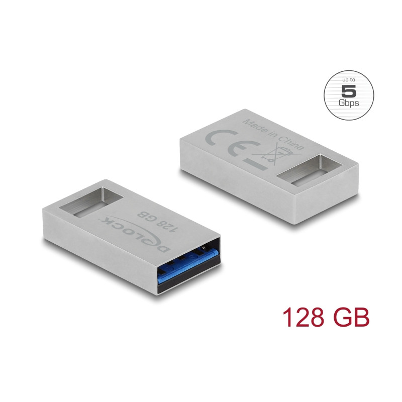 Delock USB 5 Gbps Speicherstick 128 GB - Metallgehäuse