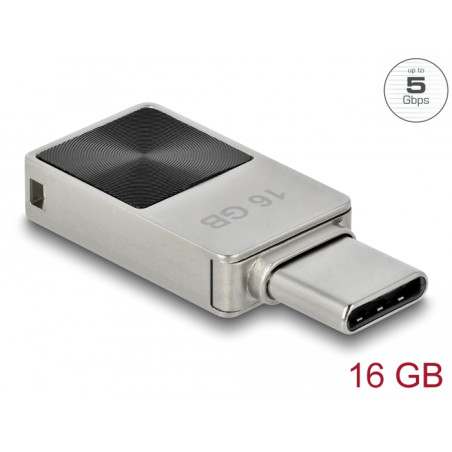 Delock Mini USB 5 Gbps USB-C™ Speicherstick 16 GB - Metallgehäuse