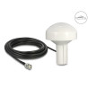 Navilock GNSS GALILEO GPS QZSS Marine Antenne 1575 MHz BNC Stecker 28 dBi direktional mit Anschlusskabel RG-58 U 5 m outdoor wei