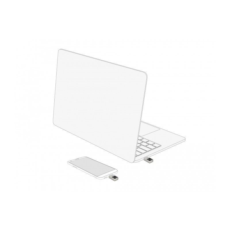 Delock Mini USB 5 Gbps USB-C™ Speicherstick 64 GB - Metallgehäuse