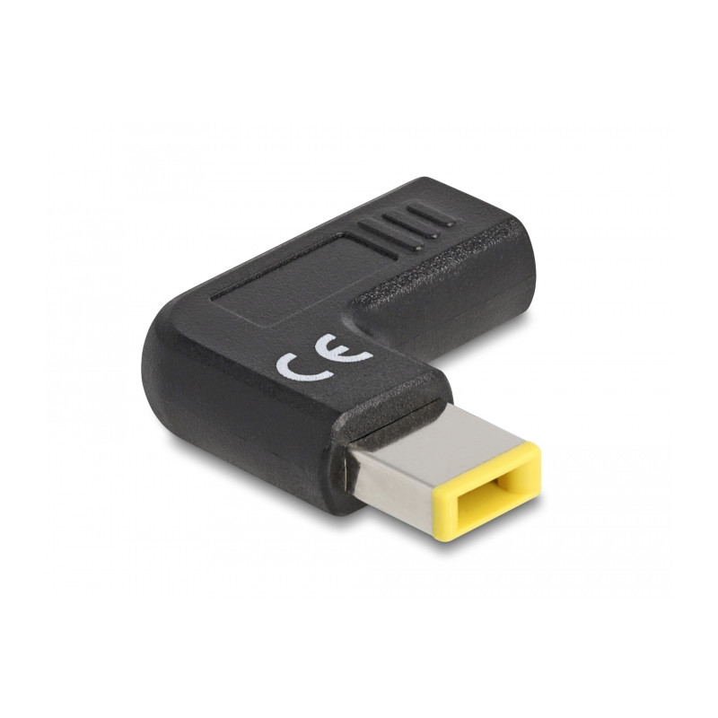 Delock Adapter für Notebook Ladekabel USB Type-C™ Buchse zu Lenovo 11,0 x 4,5 mm Stecker 90° gewinkelt