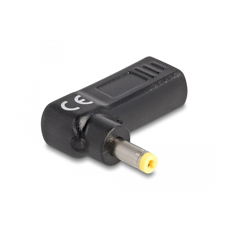 Delock Adapter für Notebook Ladekabel USB Type-C™ Buchse zu HP 4,8 x 1,7 mm Stecker 90° gewinkelt