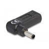 Delock Adapter für Notebook Ladekabel USB Type-C™ Buchse zu Dell 4,5 x 3,0 mm Stecker 90° gewinkelt