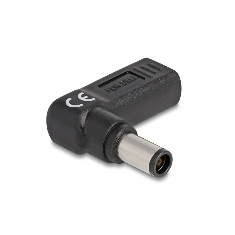 Delock Adapter für Notebook Ladekabel USB Type-C™ Buchse zu Dell 7,4 x 5,0 mm Stecker 90° gewinkelt