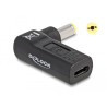 Delock Adapter für Notebook Ladekabel USB Type-C™ Buchse zu Acer 5,5 x 1,7 mm Stecker 90° gewinkelt