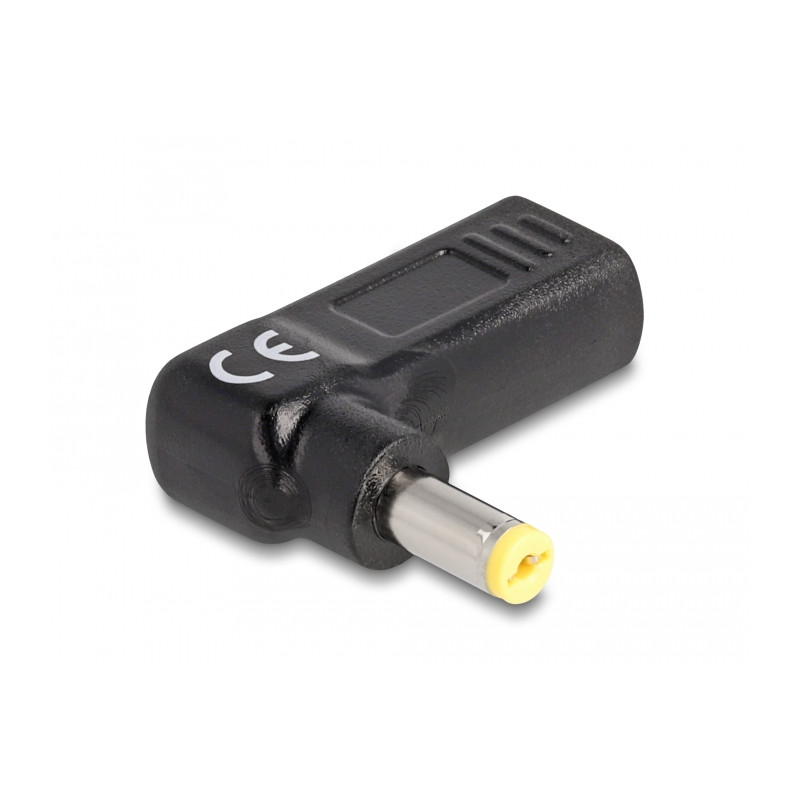 Delock Adapter für Notebook Ladekabel USB Type-C™ Buchse zu Acer 5,5 x 1,7 mm Stecker 90° gewinkelt