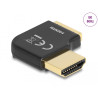 Delock HDMI Adapter Stecker zu Buchse 90° rechts gewinkelt 8K 60 Hz Metall