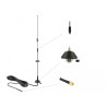 Delock LTE Antenne SMA Stecker 5 - 7 dBi omnidirektional starr mit Montagefuß und Anschlusskabel RG-58 3 m outdoor schwarz